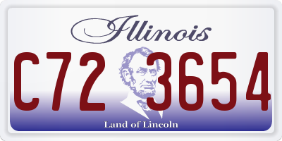 IL license plate C723654