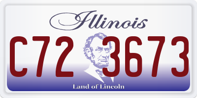 IL license plate C723673