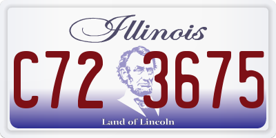 IL license plate C723675