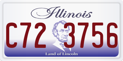 IL license plate C723756