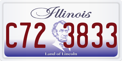 IL license plate C723833