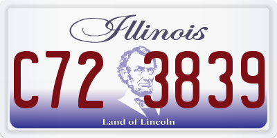 IL license plate C723839