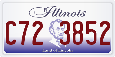 IL license plate C723852
