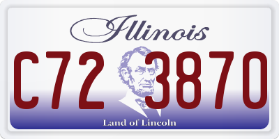IL license plate C723870