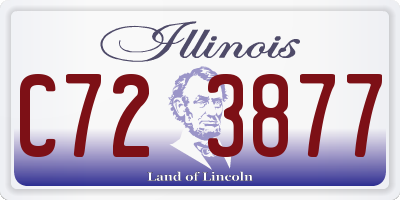 IL license plate C723877