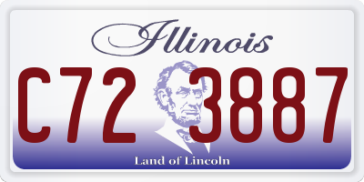 IL license plate C723887