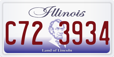 IL license plate C723934
