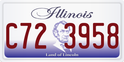 IL license plate C723958