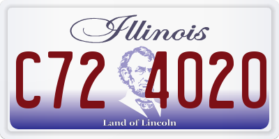 IL license plate C724020