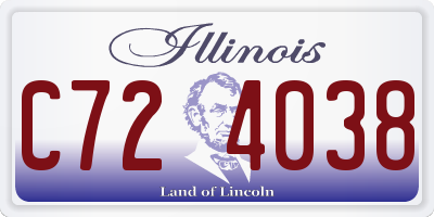 IL license plate C724038