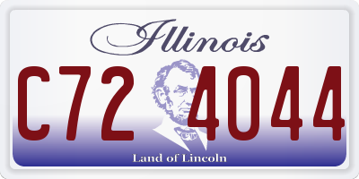 IL license plate C724044