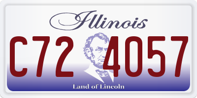 IL license plate C724057