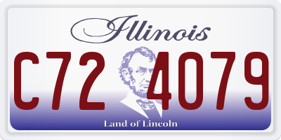 IL license plate C724079