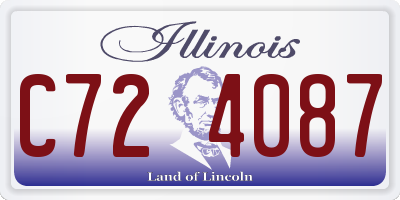 IL license plate C724087
