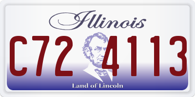 IL license plate C724113