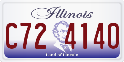 IL license plate C724140