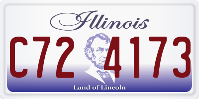 IL license plate C724173
