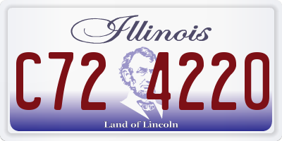 IL license plate C724220