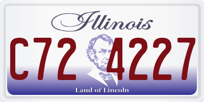 IL license plate C724227