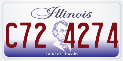 IL license plate C724274