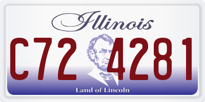 IL license plate C724281