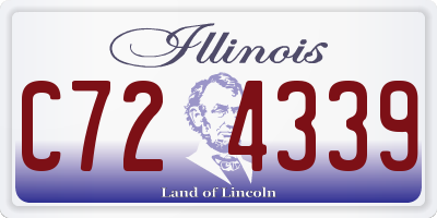 IL license plate C724339