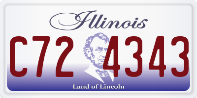 IL license plate C724343