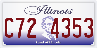 IL license plate C724353