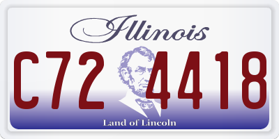 IL license plate C724418