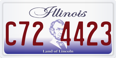 IL license plate C724423