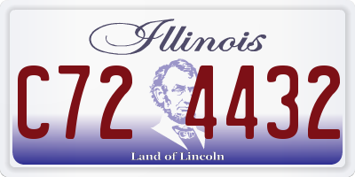 IL license plate C724432