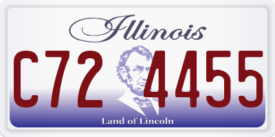 IL license plate C724455
