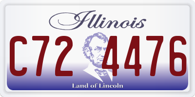 IL license plate C724476