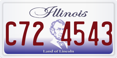 IL license plate C724543