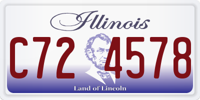 IL license plate C724578