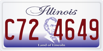 IL license plate C724649