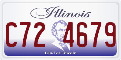 IL license plate C724679