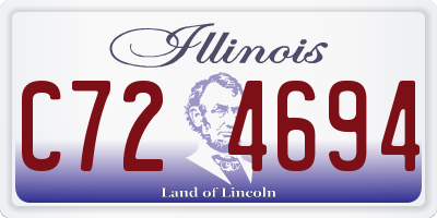 IL license plate C724694