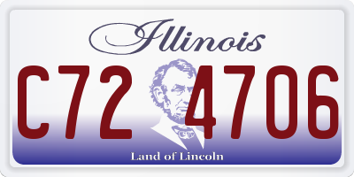 IL license plate C724706