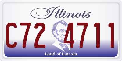 IL license plate C724711