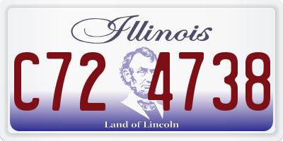 IL license plate C724738
