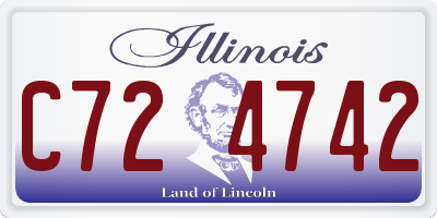 IL license plate C724742
