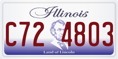 IL license plate C724803