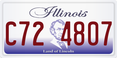 IL license plate C724807