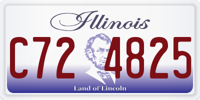 IL license plate C724825