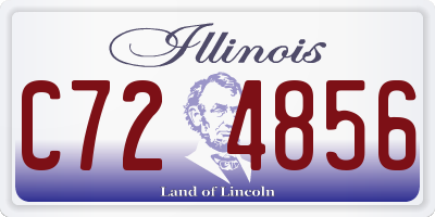 IL license plate C724856