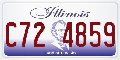 IL license plate C724859