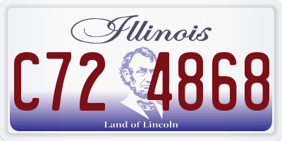 IL license plate C724868