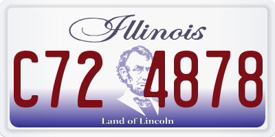 IL license plate C724878