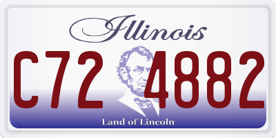 IL license plate C724882